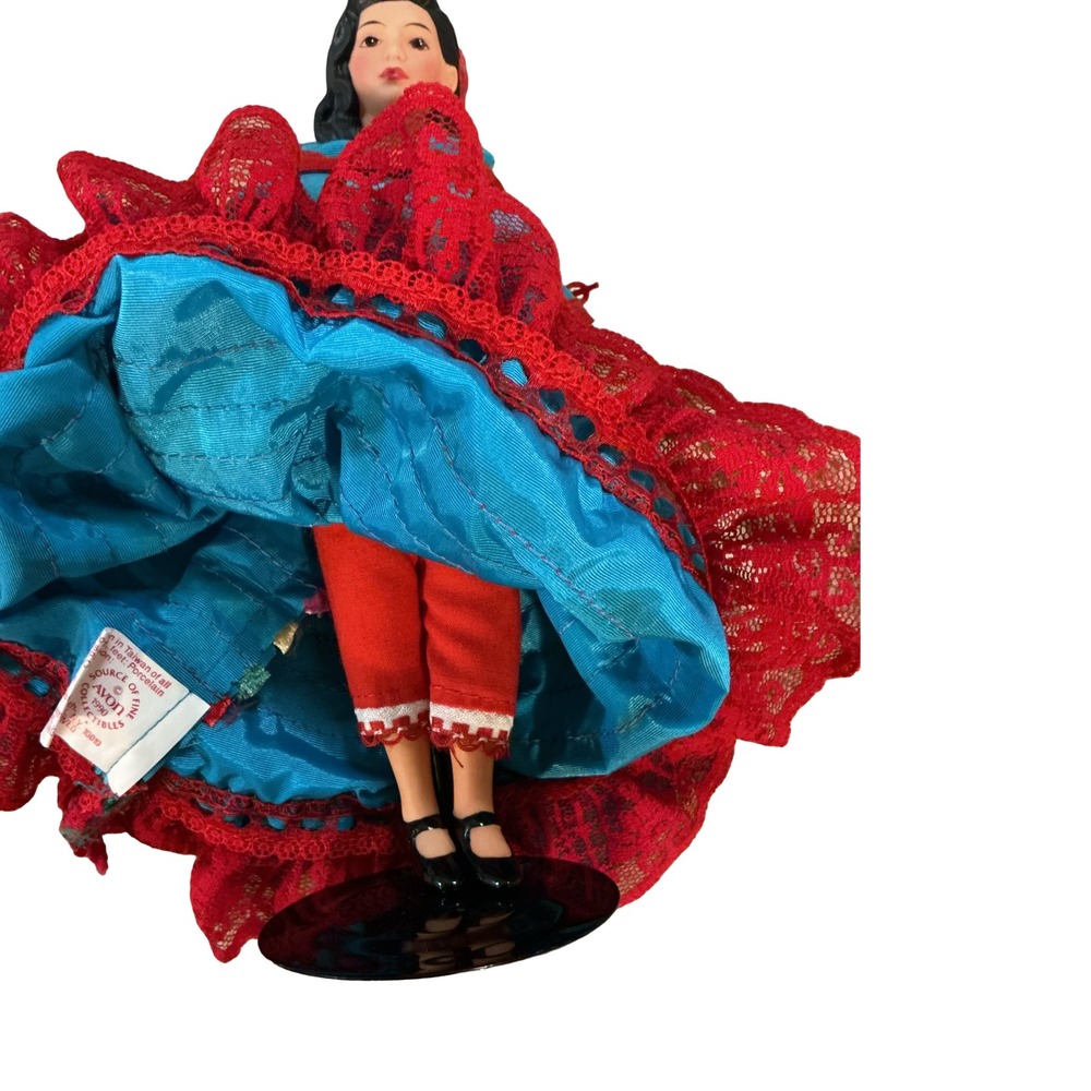 Vintage 1990 Avon Source of Fine Collectibles Mexico Porcelain Doll 7.5" - Picture 3 of 6